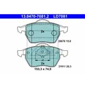 ATE Bremsbeläge 13.0470-7081.2 Bremsklötze für VW New Beetle 9C1 1C1