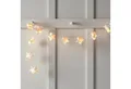 Lights4fun LED-Lichterkette 10er LED Papier Stern Lichterkette Batterie