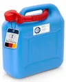 hünersdorff Kraftstoff-Kanister STANDARD 10l für Benzin, Diesel und andere Gefahrgüter, UN-Zulassung, made in Germany, TÜV-geprüfter Produktion, blau