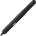 LAMY Druckkugelschreiber Kugelschreiber pico 288, Pocket pen mit Druckmechanik, Lack-Finish, Stärke M, Dokumentenecht, Schwarz