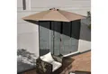 casa.pro Sonnenschirm, »Eger« Halbschirm Kurbelschirm 230x300x150cm Beige