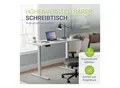 Juskys Höhenverstellbarer Schreibtisch Office Stand 120x60cm - elektrisch, Memory-Funktion - Weiß