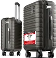 Travely Premium Handgepäck Koffer 55x40x20cm - passend für Ryanair, Lufthansa, Eurowings und co. I 36L Trolley Handgepäck mit sanften Rollen und praktischem TSA Schloss, Reisekoffer