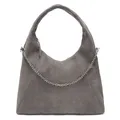 LES VISIONNAIRES Jade Cozy Chain Schultertasche Leder 38 cm grau TAS055188