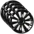 4x Radkappen Radblenden Radzierblenden 16 Zoll Delta Schwarz Set Universal - Schwarz