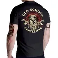 GASOLINE BANDIT® T-Shirt für Biker Racer Motorrad Fans: Old School Gentleman schwarz M