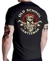 Gasoline Bandit Biker Racer Motorrad Herren T-Shirt: Old School Gentleman