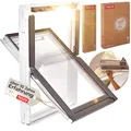 VELUX Kunststoff Dachfenster mit 2-fach Verglasung inkl. Eindeckrahmen und gratis Rollo (78 x 160 (MK10))