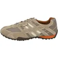 Geox Herren U Snake K Sneaker, Beige Dk Orange, 39 EU
