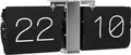 Karlsson - Flip Clock No Case - Schwarz/Chrom - 36x8.5x14cm