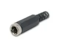 world-trading-net Rundstecker DC-Kupplung 2-polig, Pin 2,5mm, mit Knickschutz