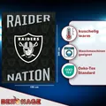NFL Las Vegas Raiders Decke 150x200 cm Wellsoft Kuscheldecke Wohndecke