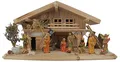 Krippenursel Krippe Weihnachtskrippe Roth inkl. Figurensatz K 650-9 (13-tlg), Krippe ist handgefertigt