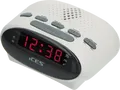 LENCO ICR210WH - UKW Radiowecker, LED-Display, weiß