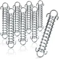com-four® 8X Spannfeder mit Doppelhaken - Sprungfeder für Zelt, Markise, Boot, Wohnwagen - Befestigungs-Zubehör - Zugfeder Sonnensegel - Stahlfeder (8 Stück Spannfeder - 16 cm)