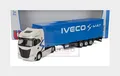 1:43 BURAGO Iveco Fiat S-Way 570 Truck Cassonato 2021 Blue Silver Met BU31469 Mo