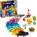 LEGO Classic Kreative Weltraumplaneten, baubares Sonnensystem-Modell für Kinder, Weltraum-Spielzeug mit Rakete, Raumschiff, Planeten und Alien, Ge... - Bronze