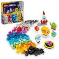 LEGO Classic Kreative Weltraumplaneten, baubares Sonnensystem-Modell für Kinder, Weltraum-Spielzeug mit Rakete, Raumschiff, Planeten und Alien, Geschenk für Kinder, Jungs und Mädchen ab 5 Jahren 11037
