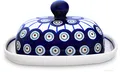 Bunzlauer Butterdose klein oval 1/2 Stück Butter Dekor 8