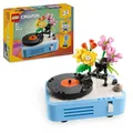 LEGO Creator 3in1 Plattenspieler mit Blumen - Spielzeug umbaubar in Radio oder Mikrofon - Musik Spielzeuge für Kinder - Kreative Geschenkidee für Mädchen und Jungen ab 8 Jahren 31172
