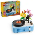 LEGO Creator 3in1 Plattenspieler 31172 mit Blumen Radio Mikrofon 366 Teile ab