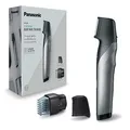 Panasonic ER-GK80-S503 Wiederaufladbarer Körperschneider für Herren (Taschenform, i-Shaper, Edelstahl, lange Akkulaufzeit, Zubehör für feine Zonen, 20 Längen, 2 Kämme und Hülle), Schwarz
