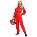 Widmann S.r.l. Kostüm Rennfahrer Overall Damen rot M