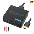 HDMI Audio Extractor 4K HDMI Optical Splitter Adapter Converter 3.5 mm Stereo