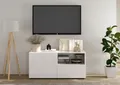 Home affaire Lowboard Rio Breite 120 cm, TV-Board 1 Tür u. 1 Schubkasten, TV-Schrank, geriffelte MDF-Fronten, modern u. elegant, Kabelführung, platzsparend