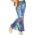 Widmann S.r.l. Kostüm 70er Jahre Leggings Hippie Jeans Kinder blau 140