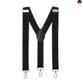 MASADA Herren Hosenträger mit robusten Karabiner Verschluss stufenlos