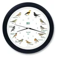 KOOKOO Wanduhr Singvögel Funk Schwarz Blau DESV1001RCSB  NEU in OVP