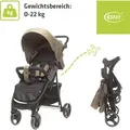 4Baby | Kinderwagen - Buggy Kinderwagen - Mokka - kompakt - mit Liegefunktion und Federung - zusammenklappbar - bis 22 kg - Rapid - Braun