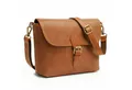SID & VAIN Umhängetasche YALE Schultertasche Cross-Body Bag echt Leder cognac, Ledertasche Schultertasche Herren Damen Messenger Bag braun schwarz