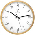 Holzwerk FREIBURG Holz Wanduhr, moderne 30 cm Quarz Wand Uhr, römische Ziffern