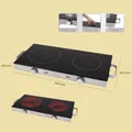 ProfiCook Infrarot-Doppelkochplatte PC-DKP 1211 - 2800 W - Ø 20 cm / Ø 17 cm