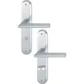 Langschildgarnitur Stock.1140/273P Alu.F1 SK/OL 78mm DIN L/R HOPPE