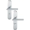 Hoppe Langschildgarnitur Stockholm 1140/273P Aluminium F1 SK/OL 78 mm DIN links / rechts (Türgarnitur) (2785884)