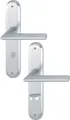 Hoppe Langschildgarnitur Stock.1140/273P Alu.F1 SK/OL 78mm DIN L/R 2785884