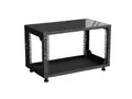 Rack Magic - 19" Mini Rack 6HE - 290mm Tiefe - Schwarz - 19 Zoll Serverschrank - 19" Studiorack - 19" Tischrack