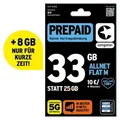 congstar Prepaid Allnet M: 33 statt 25 GB Datenvolumen & Flatrate für Telefonie und SMS, 5G-Speed, EU-Roaming