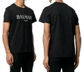 BALMAIN Paris Logo Straight Fit T-Shirt Cotton Shirt Paris Logo Tee Top New L