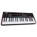 Akai Professional MPK Mini Plus - 37-Tasten USB MIDI Keyboard Controller mit 8 MPC Pads, Sequencer, MIDI/CV/Gate I/O, Musikproduktionssoftware und Native Instruments Sound Package