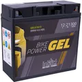 Intact GEL51913 Motorradbatterie Bike Power GEL 21Ah 12V DIN 51913 G19 12C16A-3B