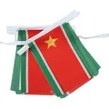 AZ FLAG - Fahnenkette Guadeloupe Unabhängig 6 Meter Mit 20 Flaggen - 21x14 cm - Guadeloupe Nationalisten Girlande Flaggenkette 14 x 21 Cm