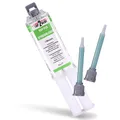 Top2Glue 2K Epoxidkleber 25g Spritze 1:1 inkl. 2 Mischspitzen 5-Min Epoxy Epoxidharz 2k Kleber Extra starker Klebstoff zum Kleben und Versiegeln von Metall, Kunststoff, Holz, Glas, Stein, Keramik