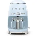 Smeg Kaffeemaschine DCF02PBEU 50er Retro Style, 10 Tassen, 1,25 Liter, pastellblau, mit Glaskanne