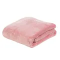 Gözze - Premium Cashmere-Feeling Wohn- und Kuscheldecke, 500 g/m², 130 x 170 cm - Altrosa