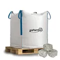 Granitpflaster Pflastersteine Kleinpflaster Granit Pflaster Stein Garten Rasenkante Naturstein Gespalten Grau 8/11cm 1.000kg BigBag / 1 Palette
