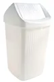 Schwingdeckeleimer WEISS 9ltr. Abfalleimer Mülleimer eckig Kunststoff  950481060